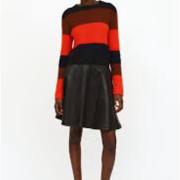 Rag & Bone Navy Brown & Red Alpaca Sweater - Picture 7 of 7